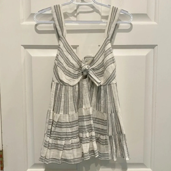 La Vie Rebecca Taylor Tank Top Tunic Tie Front 16706 - Picture 1 of 10